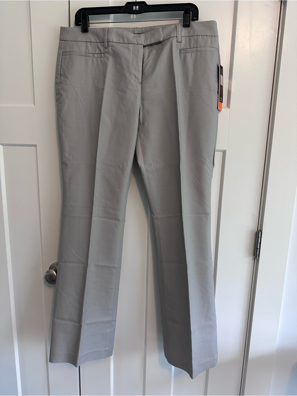 Dalia Collection bootcut Trousers in Light Gray